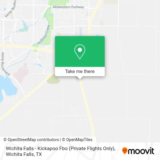 Wichita Falls - Kickapoo Fbo (Private Flights Only) map