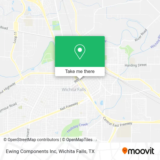 Ewing Components Inc map