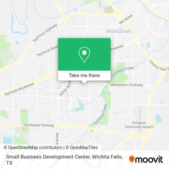 Small Business Development Center map