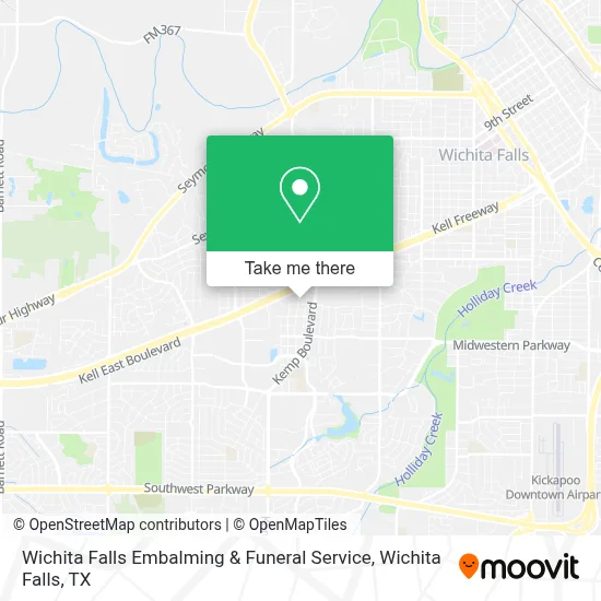 Wichita Falls Embalming & Funeral Service map