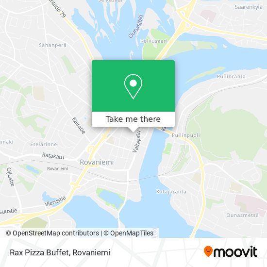 Rax Pizza Buffet map