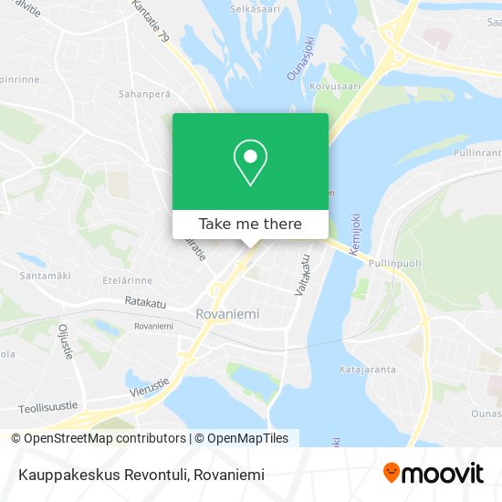 Kauppakeskus Revontuli map