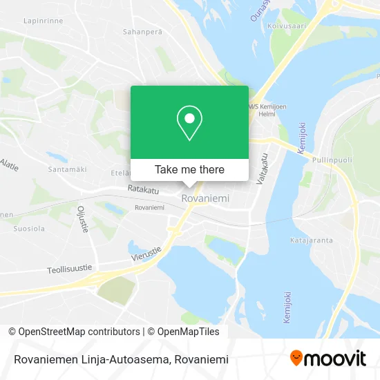 Rovaniemi Bus Station map