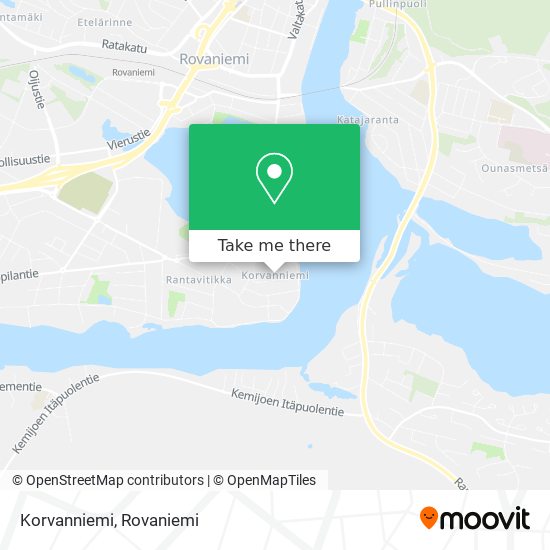 Korvanniemi map