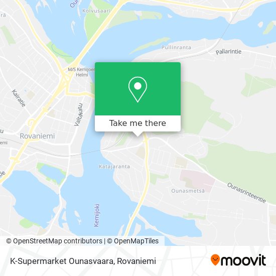 K-Supermarket Ounasvaara map