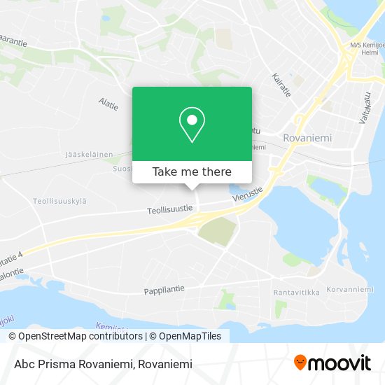 Abc Prisma Rovaniemi map