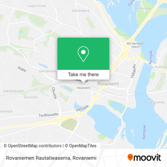 Rovaniemi Railway Station map