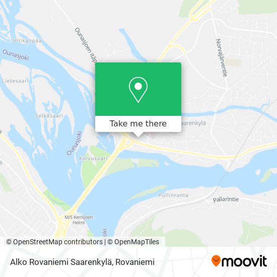 Alko Rovaniemi Saarenkylä map