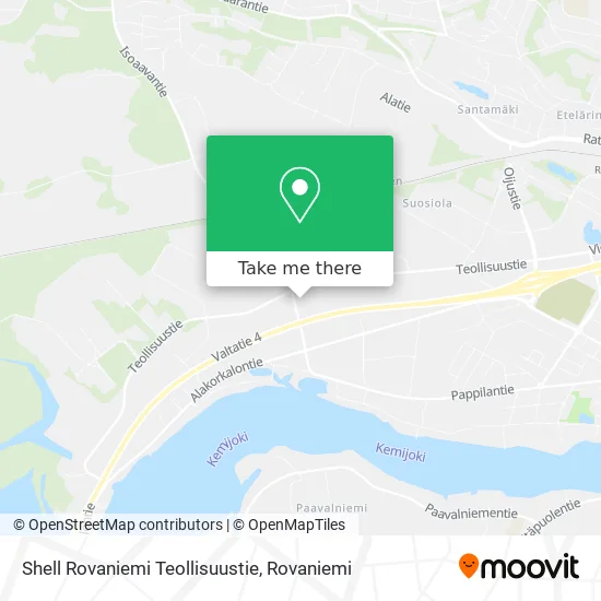 Shell Rovaniemi Industrial Road map