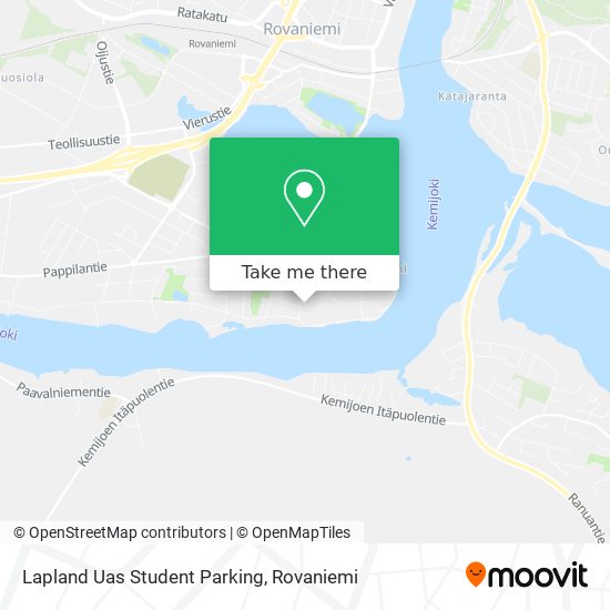 Lapland Uas Student Parking map