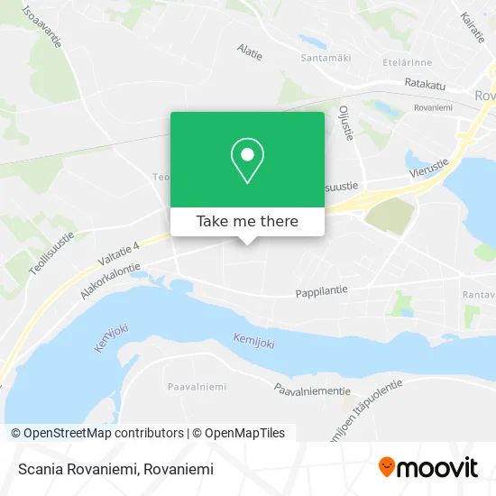 Scania Rovaniemi map
