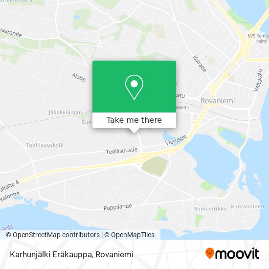 Karhunjälki Eräkauppa map