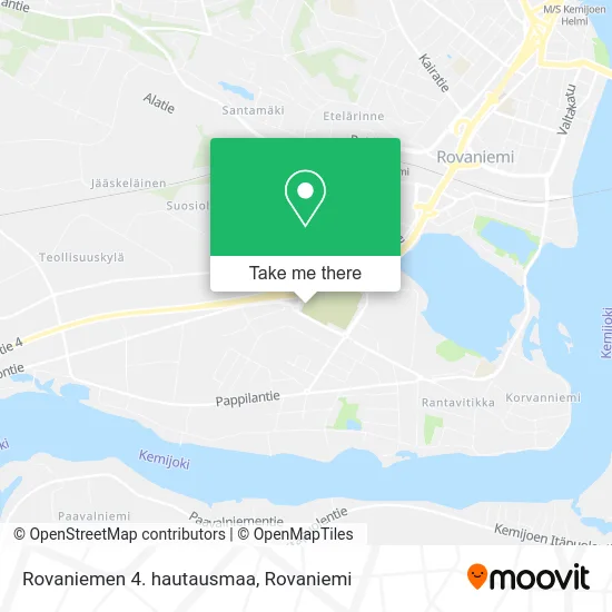 Rovaniemi 4th Cemetery map