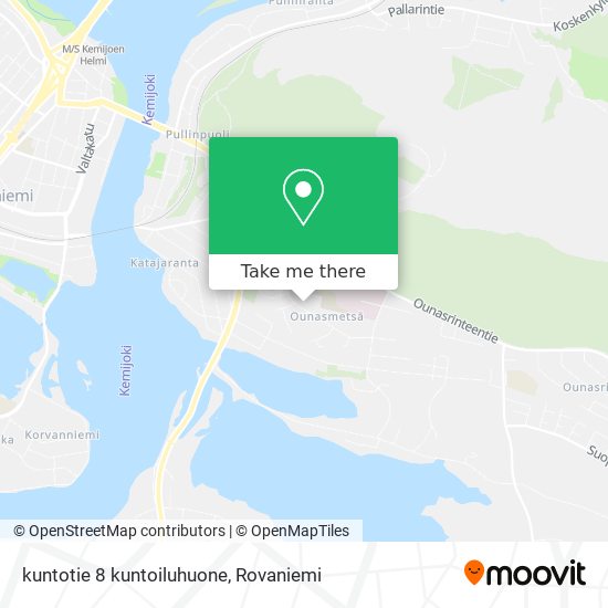 kuntotie 8 kuntoiluhuone map