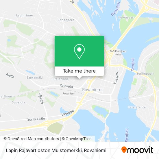 Lapin Rajavartioston Muistomerkki map