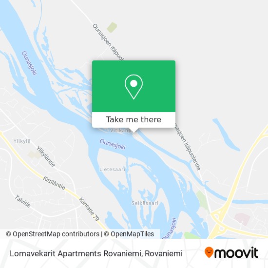 Lomavekarit Apartments Rovaniemi map