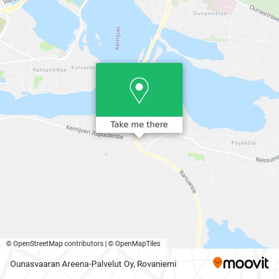 Ounasvaaran Areena-Palvelut Oy map
