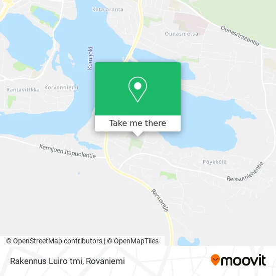 Rakennus Luiro tmi map