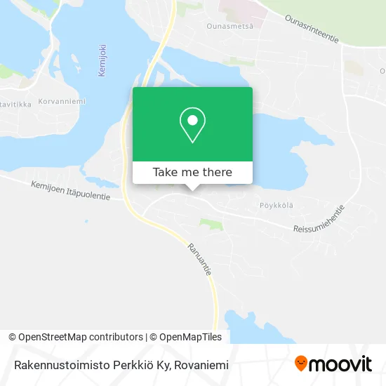 Rakennustoimisto Perkkiö Ky map