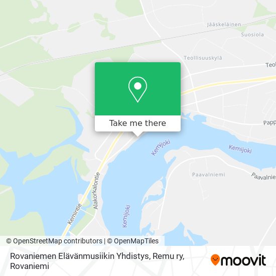 Rovaniemen Elävänmusiikin Yhdistys, Remu ry map