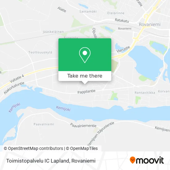 Office Service IC Lapland map