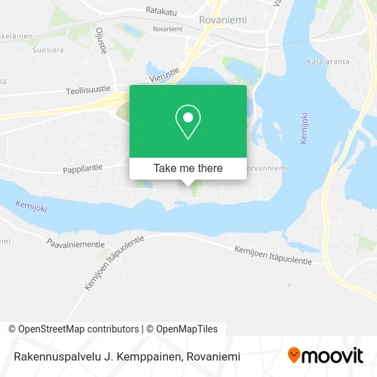 Rakennuspalvelu J. Kemppainen map