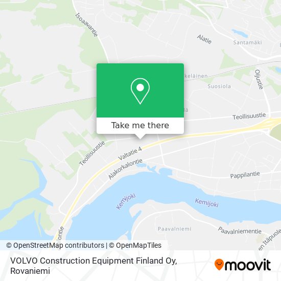 VOLVO Construction Equipment Finland Oy map