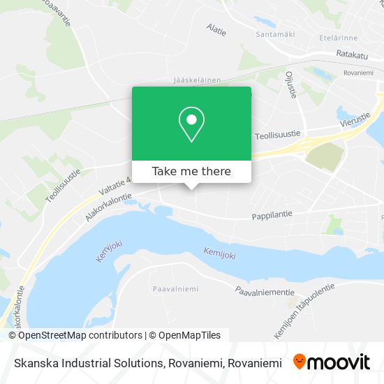 Skanska Industrial Solutions, Rovaniemi map