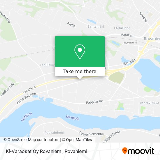 Kl-Varaosat Oy Rovaniemi map