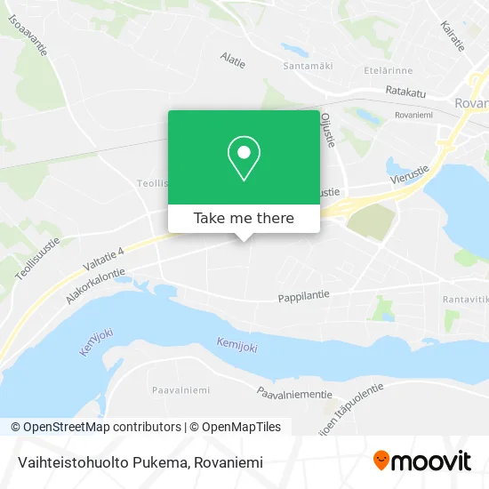 Vaihteistohuolto Pukema map