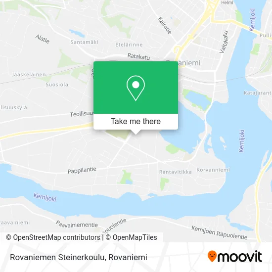 Rovaniemi Steiner School map