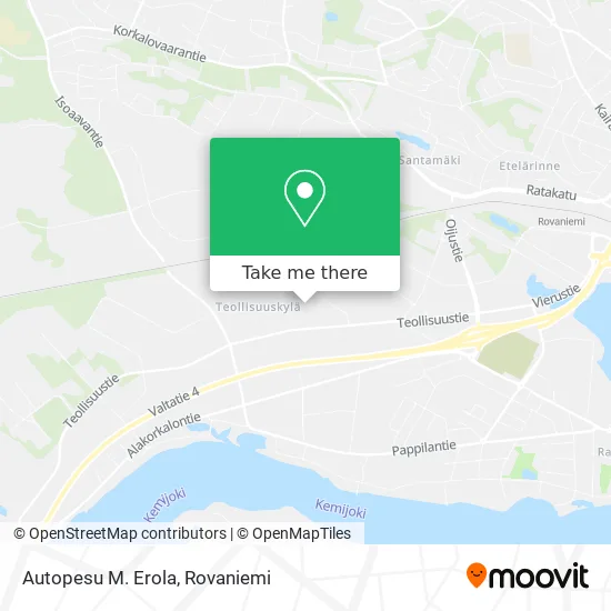 Autopesu M. Erola map