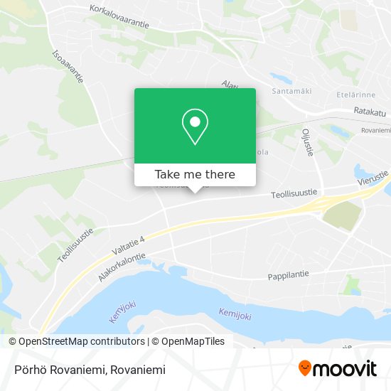 Pörhö Rovaniemi map