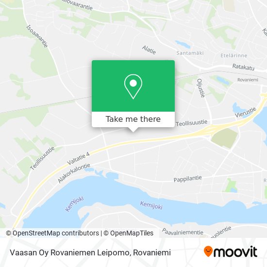 Vaasan Oy Rovaniemen Leipomo map