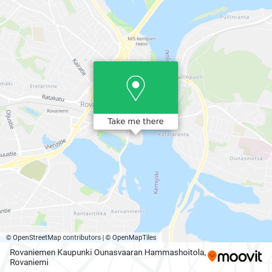 Rovaniemen Kaupunki Ounasvaaran Hammashoitola map