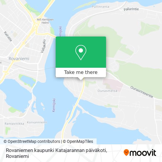 Rovaniemen kaupunki Katajarannan päiväkoti map