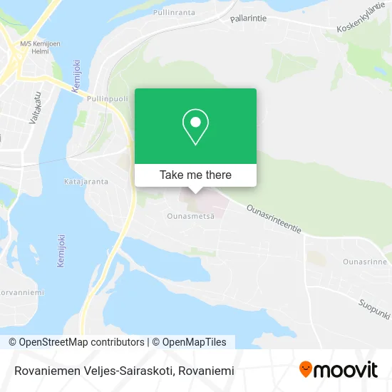 Rovaniemen Veljes-Sairaskoti map