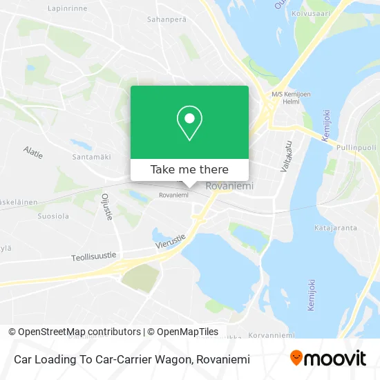 Car Loading to Car-Carrier Wagon map