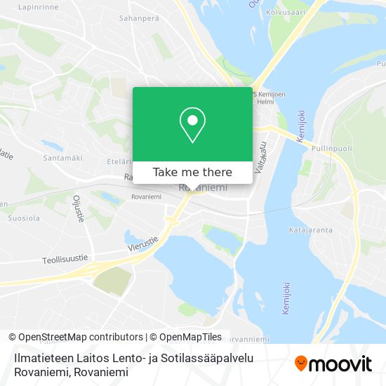 Ilmatieteen Laitos Lento- ja Sotilassääpalvelu Rovaniemi map