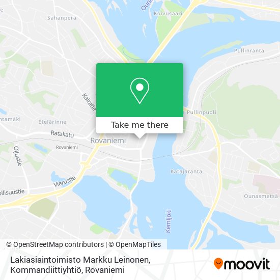 Lakiasiaintoimisto Markku Leinonen, Kommandiittiyhtiö map