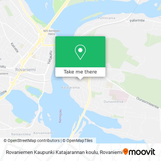 Rovaniemen Kaupunki Katajarannan koulu map