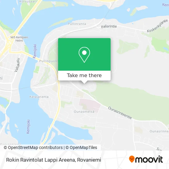 Rokin Ravintolat Lappi Areena map