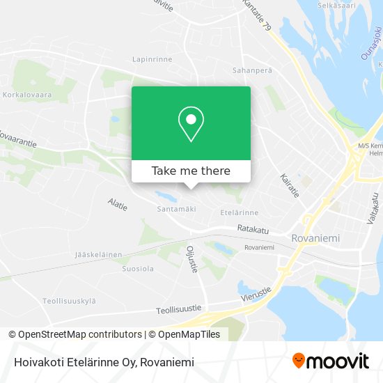 Hoivakoti Etelärinne Oy map