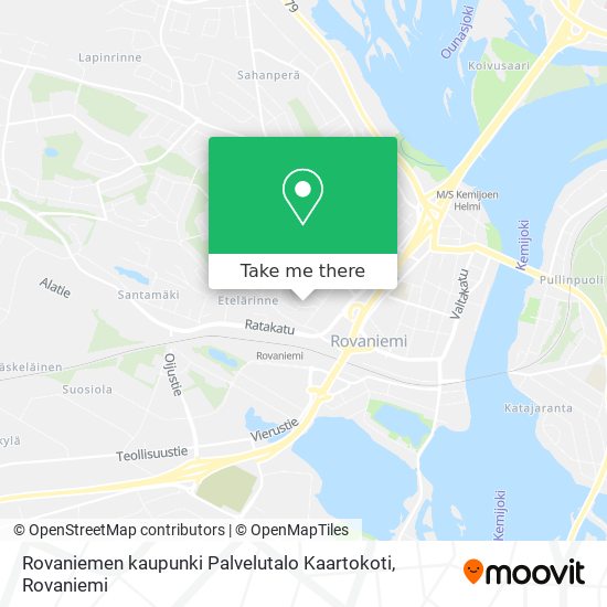 Rovaniemen kaupunki Palvelutalo Kaartokoti map
