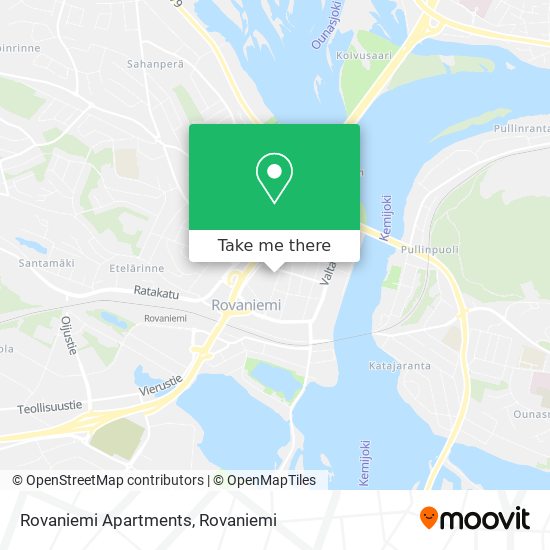 Rovaniemi Apartments map