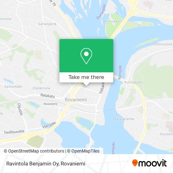 Ravintola Benjamin Oy map