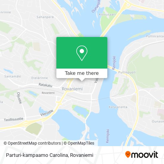 Parturi-kampaamo Carolina map