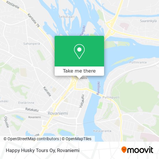 Happy Husky Tours Oy map