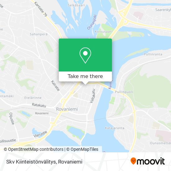 Skv Kiinteistönvälitys map