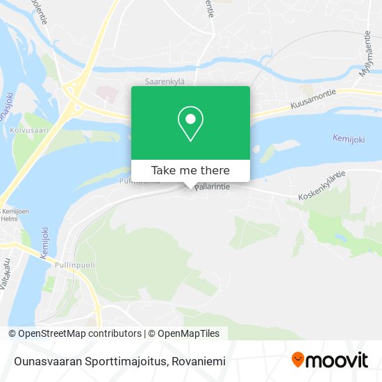 Ounasvaaran Sporttimajoitus map